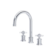 Perrin & Rowe Armstrong Widespread Lavatory Faucet With C-Spout U.AR08D3XM - Polished Chrome