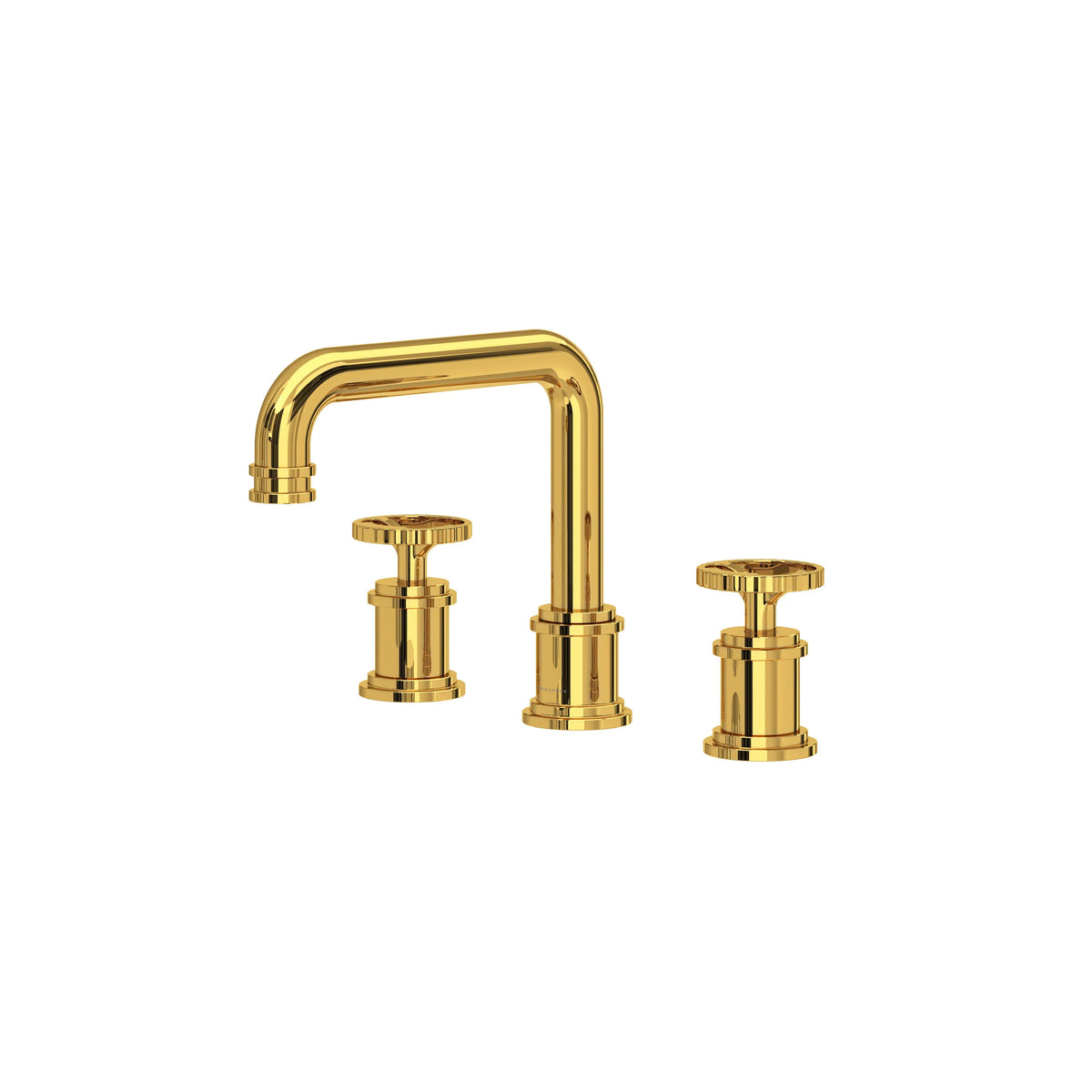 Perrin & Rowe Armstrong Widespread Lavatory Faucet With U-Spout U.AR09D3IW - Unlacquered Brass