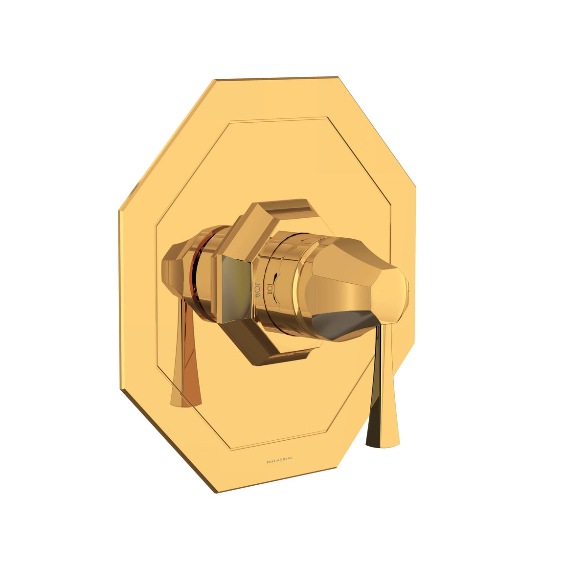 Perrin & Rowe Deco 1/2" Pressure Balance Trim U.TDC51W1 - English Gold