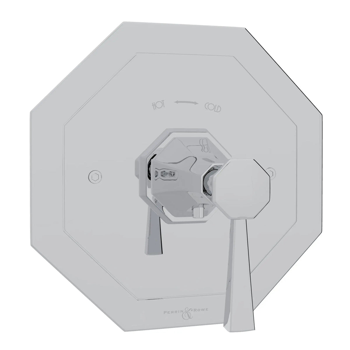 Perrin & Rowe Deco 3/4" Thermostatic Trim Without Volume Control U.5157 - Polished Chrome