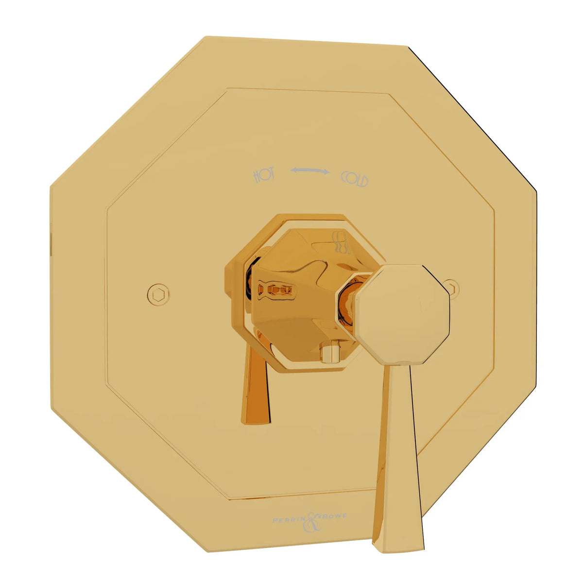 Perrin & Rowe Deco 3/4" Thermostatic Trim Without Volume Control U.5157 - English Gold