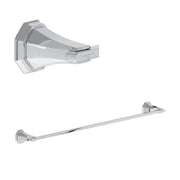 Perrin & Rowe Deco 30" Towel Bar U.6142 - Polished Chrome