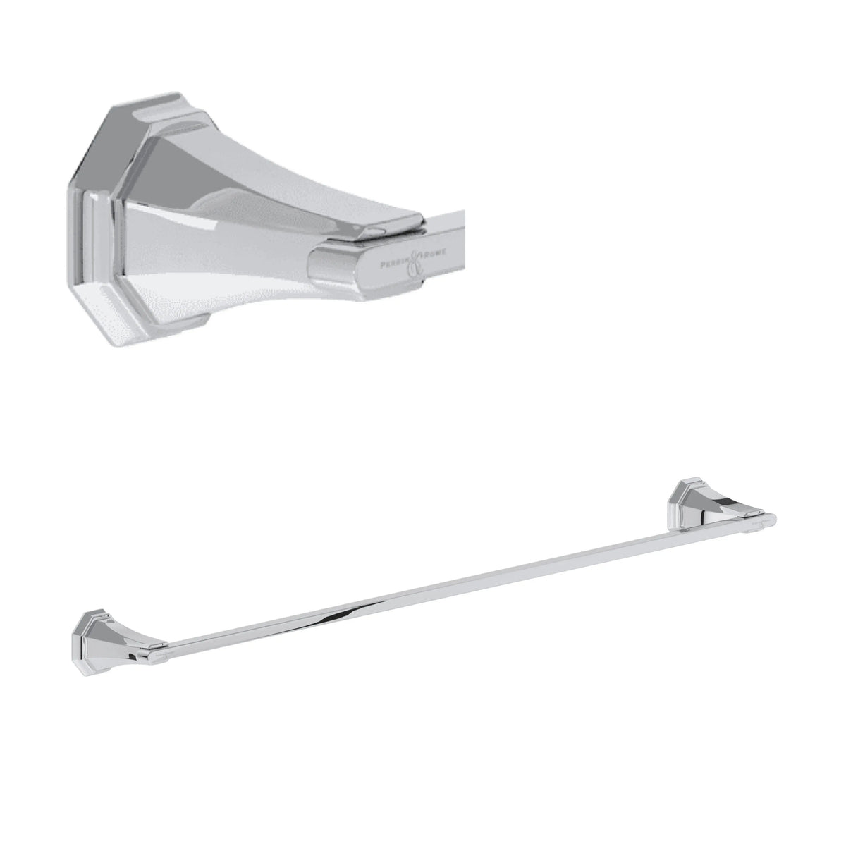 Perrin & Rowe Deco 30" Towel Bar U.6142 - Polished Chrome