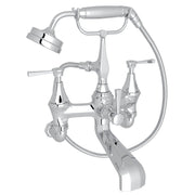 Perrin & Rowe Deco Exposed Wall Mount Tub Filler U.3110 - Polished Chrome