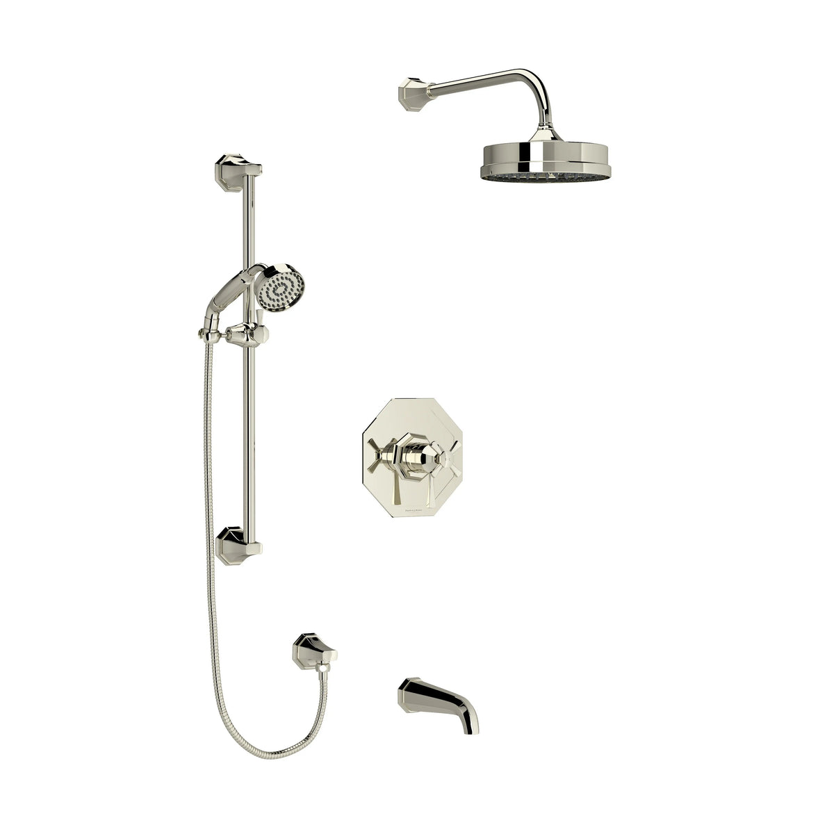 Perrin & Rowe Deco Shower Kit 1345 Trim U.TKIT1345DC - Polished Nickel