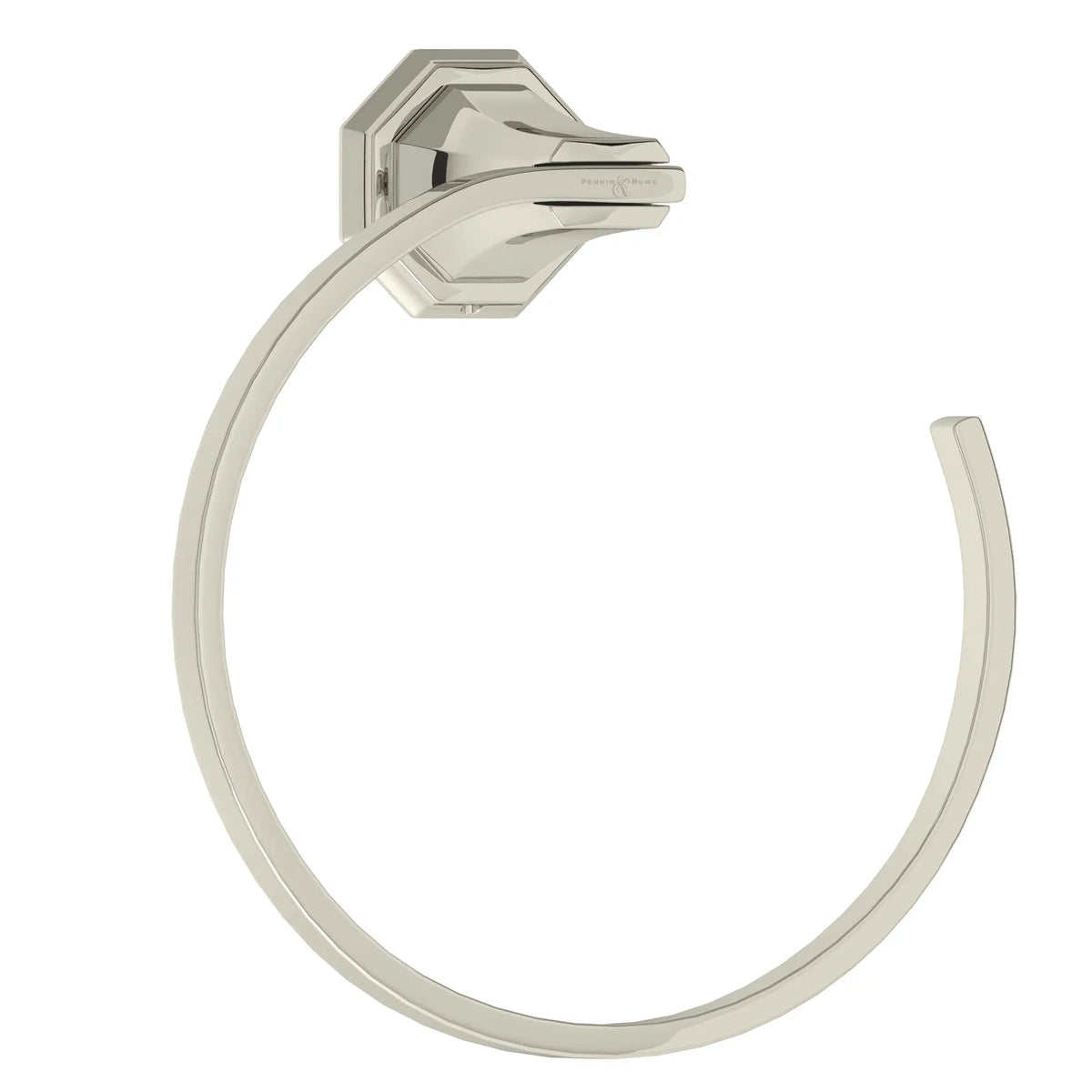Perrin & Rowe Deco Towel Ring U.6135 - Polished Nickel