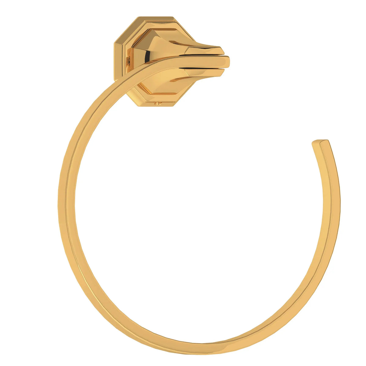 Perrin & Rowe Deco Towel Ring U.6135 - English Gold