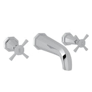 Perrin & Rowe Deco Wall Mount Lavatory Faucet Trim U.3171 - Polished Chrome