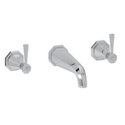 Perrin & Rowe Deco Wall Mount Tub Filler Trim U.3178 - Polished Chrome