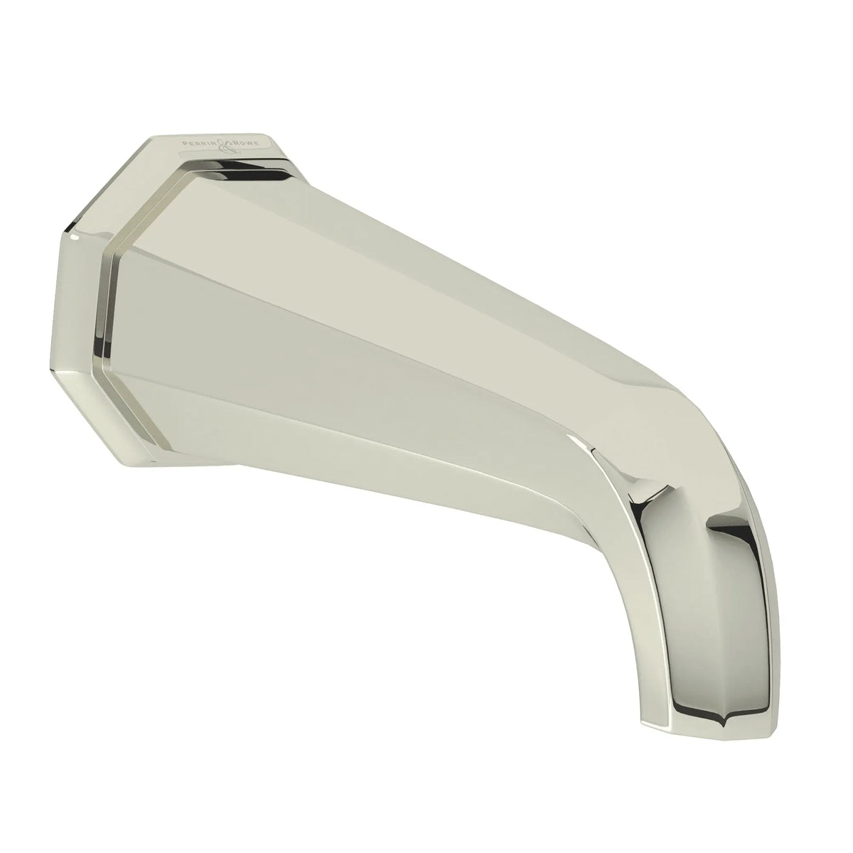 Perrin & Rowe Deco Wall Mount Tub Spout U.3183 - Polished Nickel