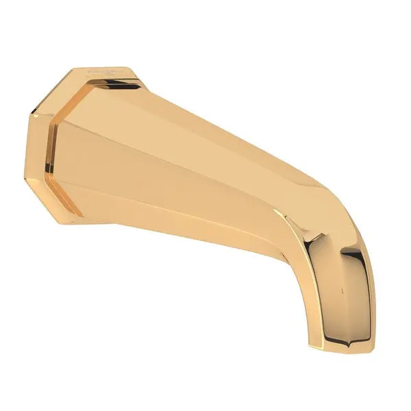 Perrin & Rowe Deco Wall Mount Tub Spout U.3183 - English Gold