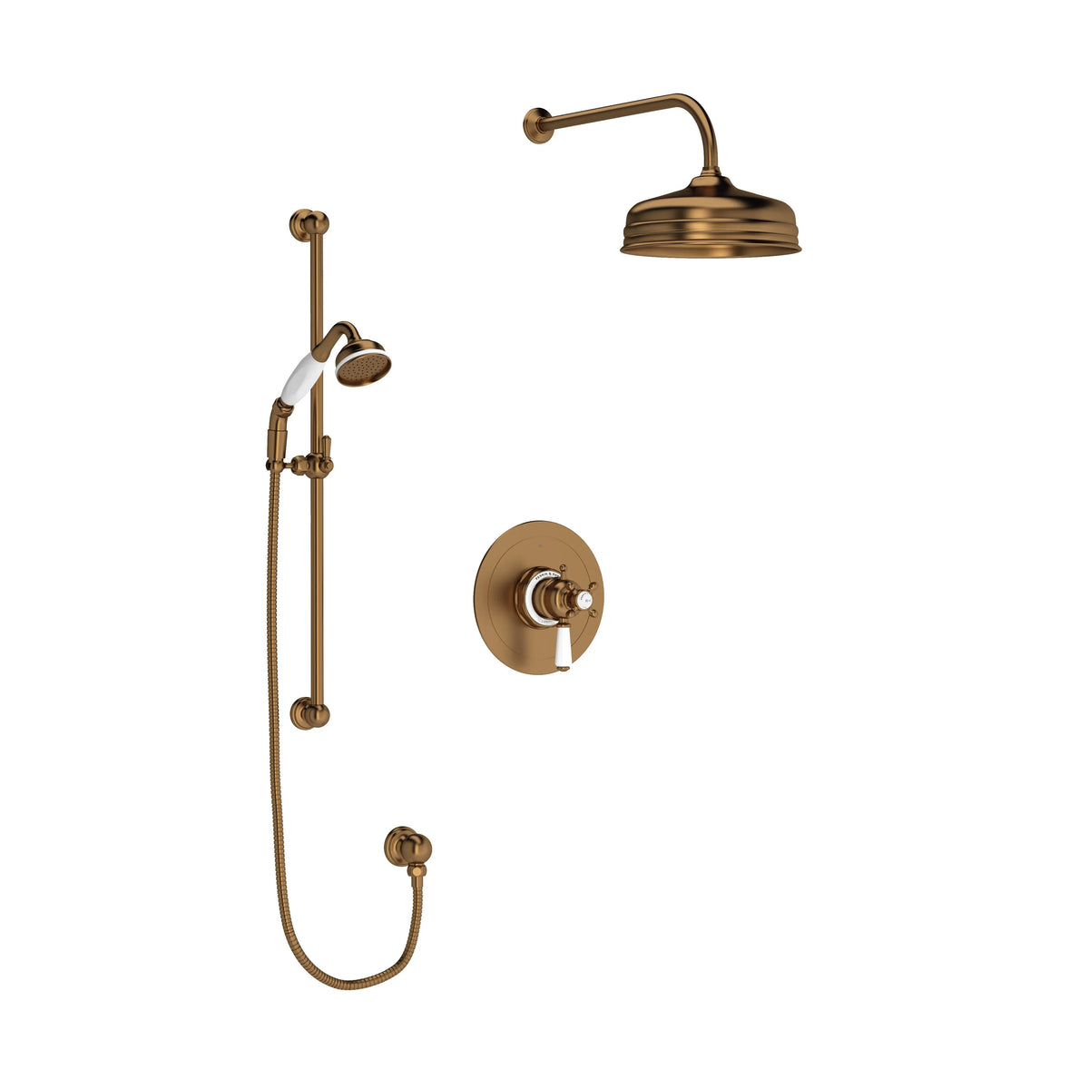 Perrin & Rowe Edwardian Shower Kit 323 Trim U.TKIT323EW - English Bronze