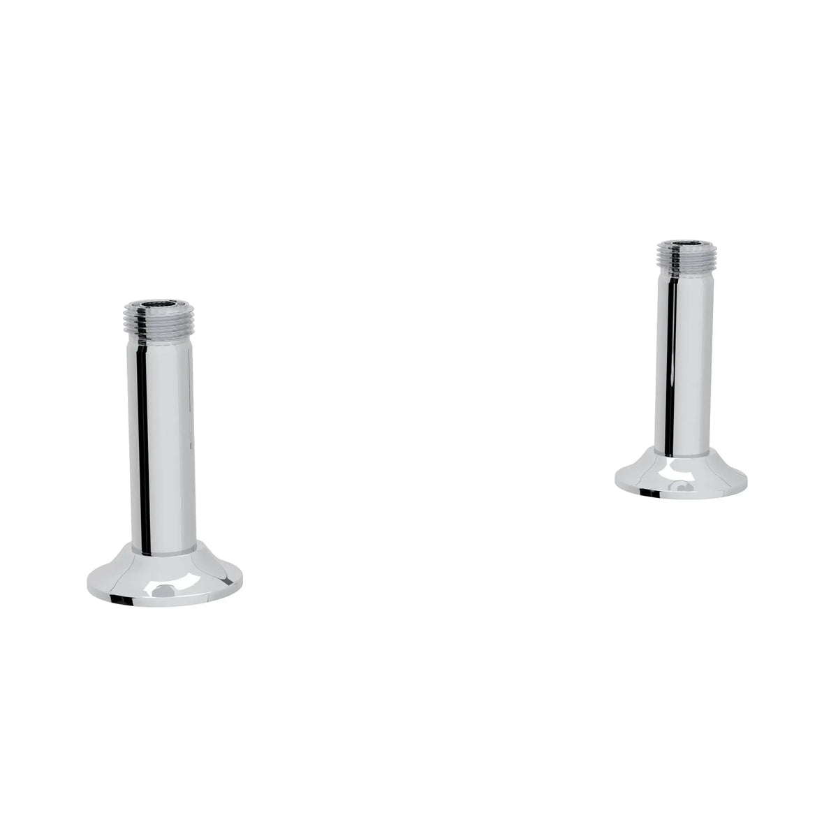 Perrin & Rowe Georgian Era Bridge Faucet Straight Deck Unions U.6794 - Polished Chrome