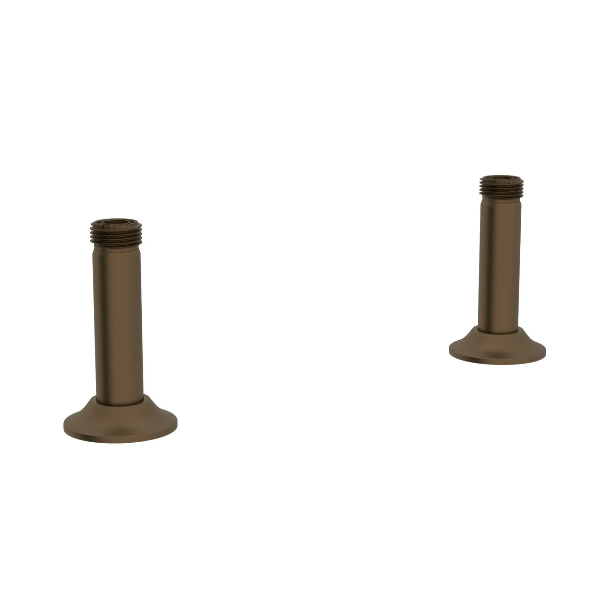 Perrin & Rowe Georgian Era Bridge Faucet Straight Deck Unions U.6794 - English Bronze