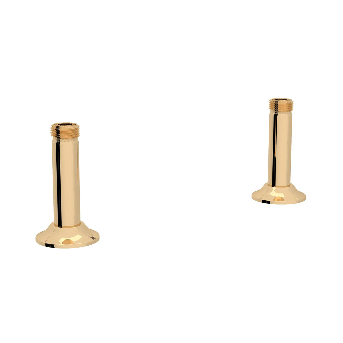 Perrin & Rowe Georgian Era Bridge Faucet Straight Deck Unions U.6794 - English Gold