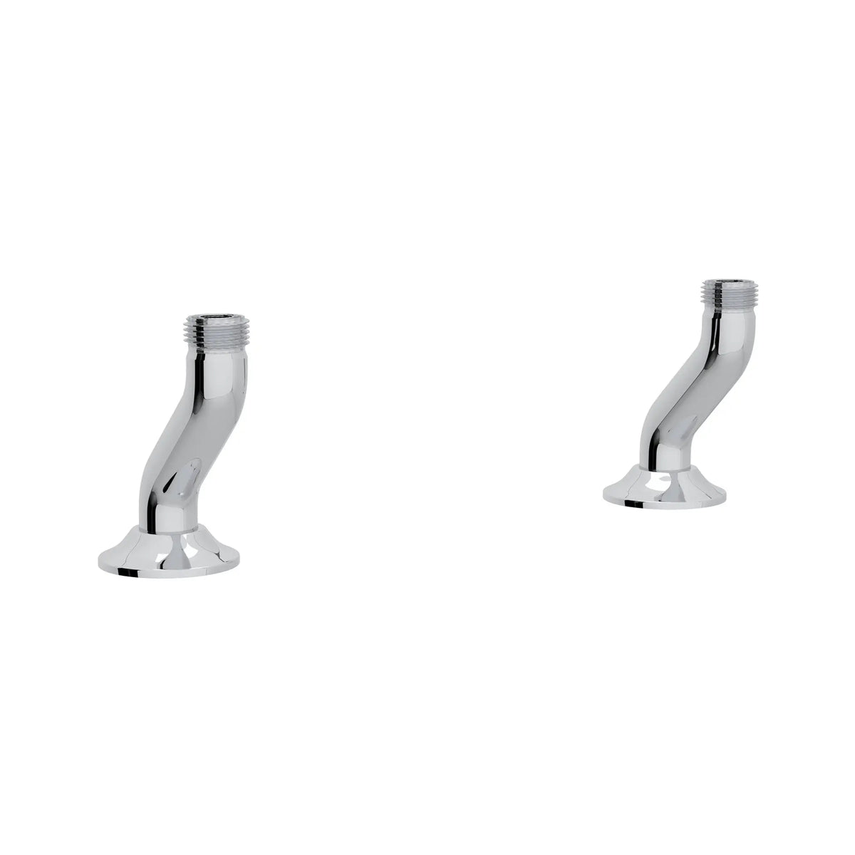 Perrin & Rowe Georgian Era Bridge Kitchen Faucet Deck Unions U.6793 - Polished Chrome