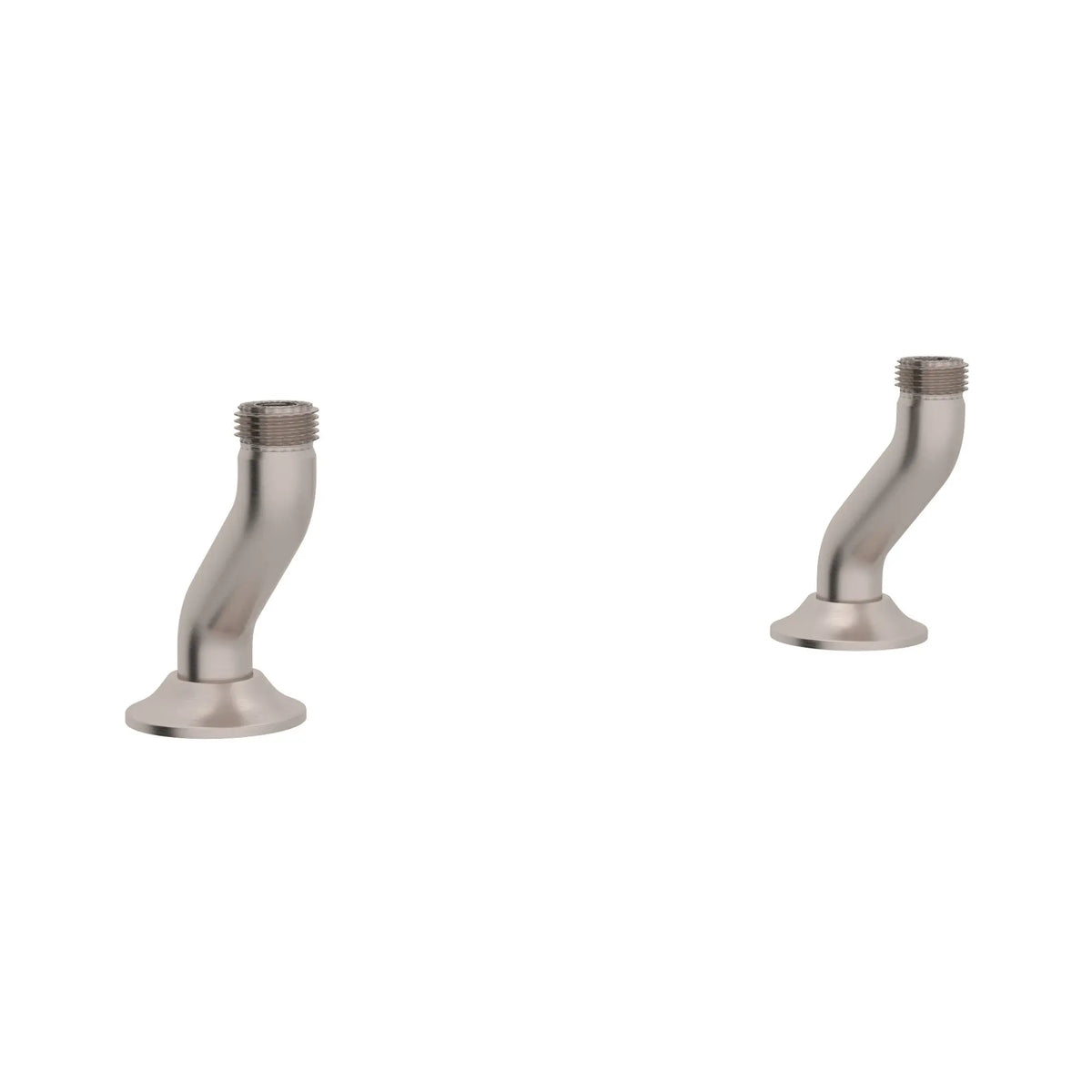 Perrin & Rowe Georgian Era Bridge Kitchen Faucet Deck Unions U.6793 - Satin Nickel