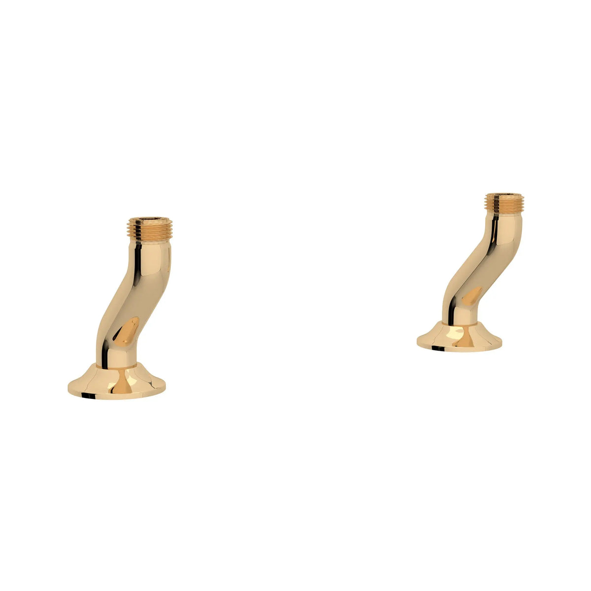 Perrin & Rowe Georgian Era Bridge Kitchen Faucet Deck Unions U.6793 - English Gold