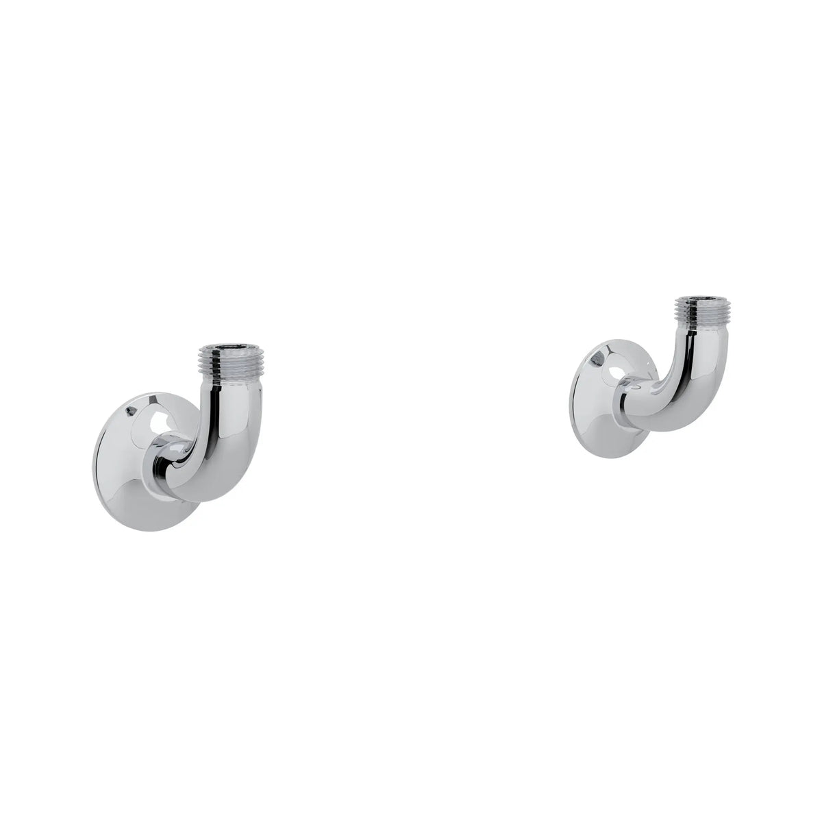 Perrin & Rowe Georgian Era Bridge Kitchen Faucet Wall Unions U.6792 - Polished Chrome