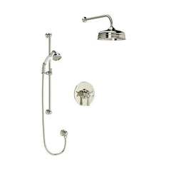 Perrin & Rowe Georgian Era Shower Faucet Kit 323 Trim Polished Nickel - Plumbing Market