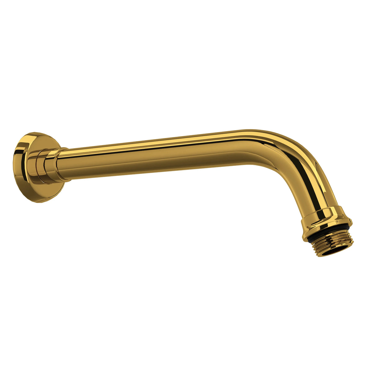 Perrin & Rowe Holborn 7" Wall Mount Shower Arm U.5882 - Unlacquered Brass