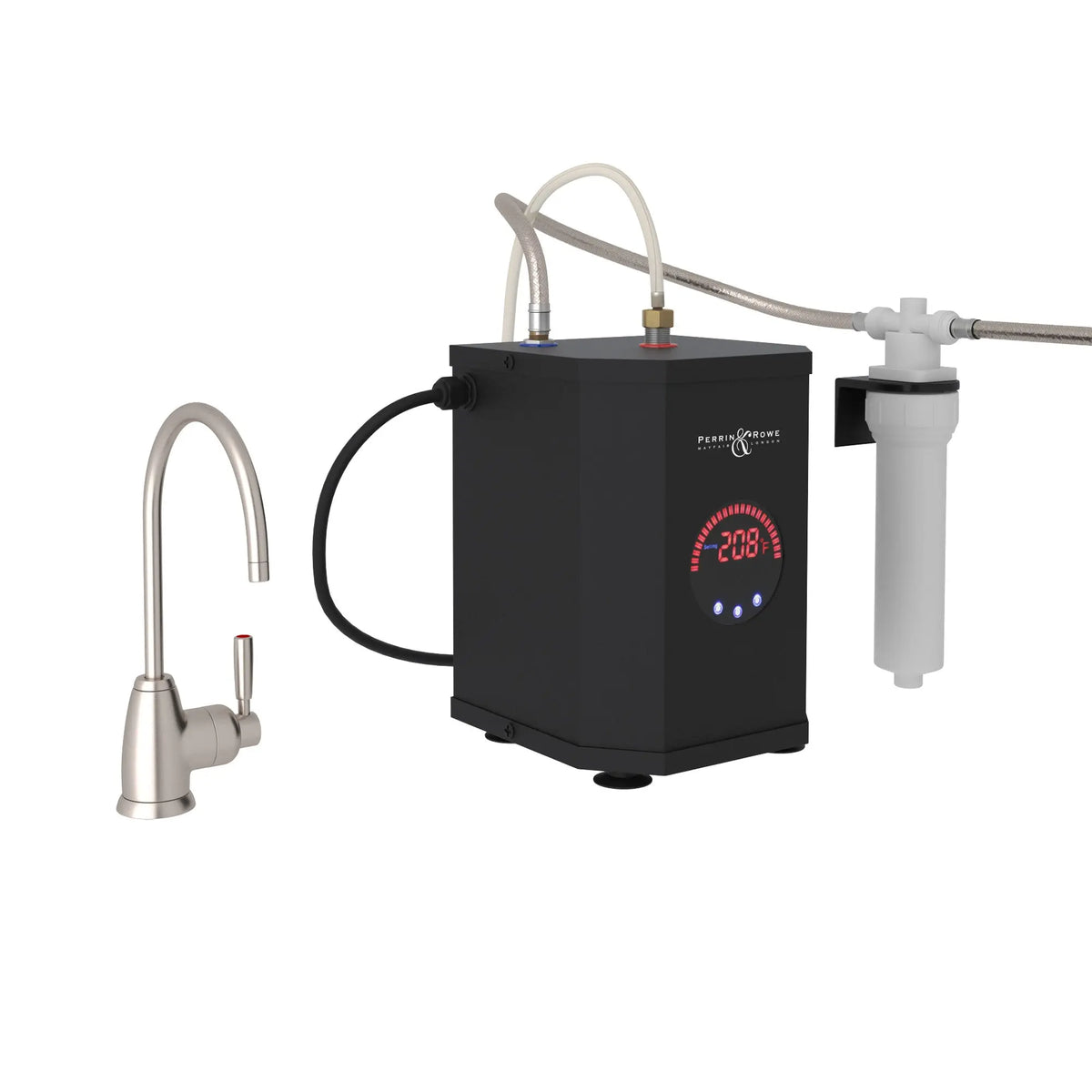 Perrin & Rowe Holborn Hot Water Dispenser, Tank And Filter Kit U.KIT1347 - Satin Nickel