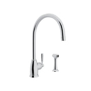 Perrin & Rowe Holborn Kitchen Faucet With Side Spray U.4846 - Polished Chrome