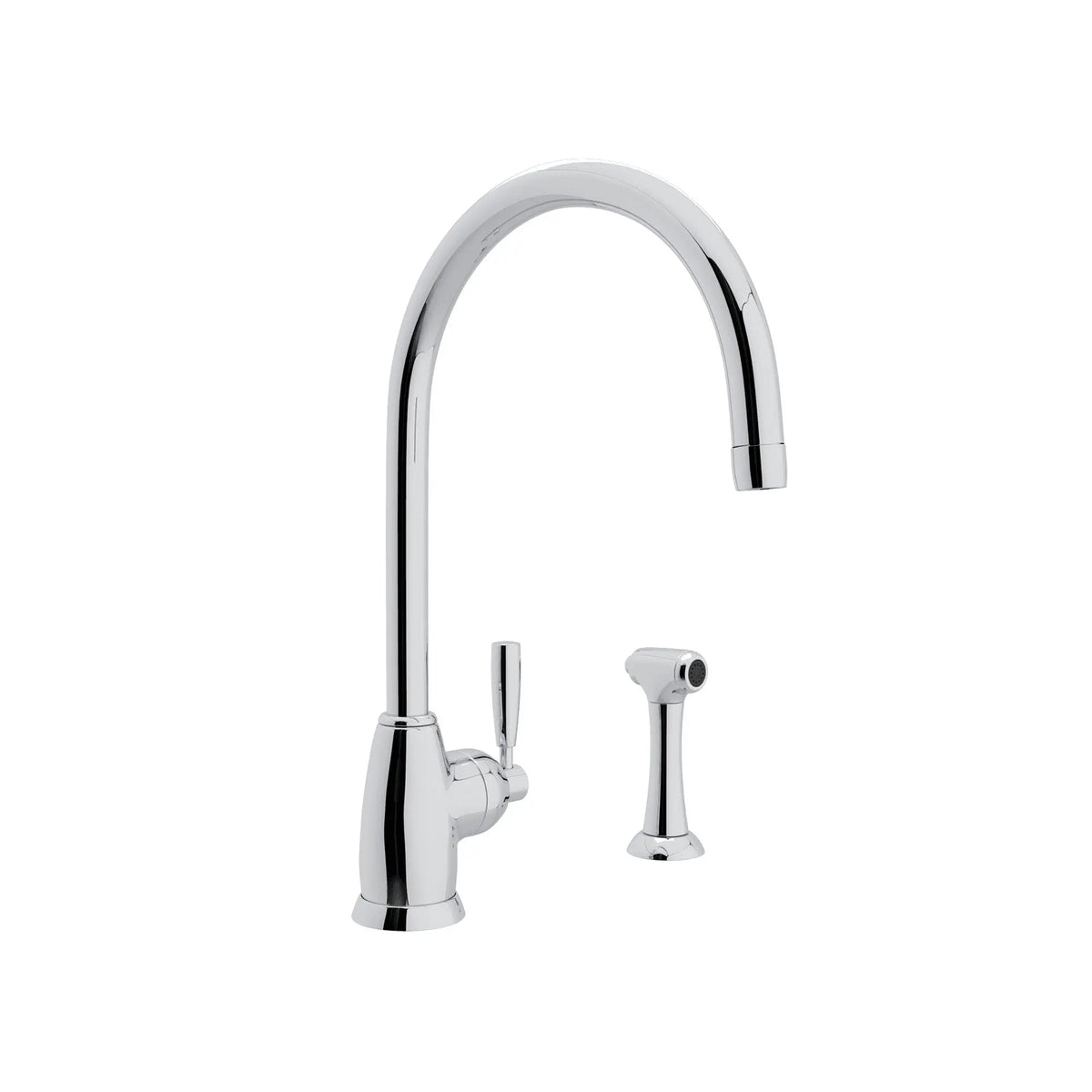 Perrin & Rowe Holborn Kitchen Faucet With Side Spray U.4846 - Polished Chrome