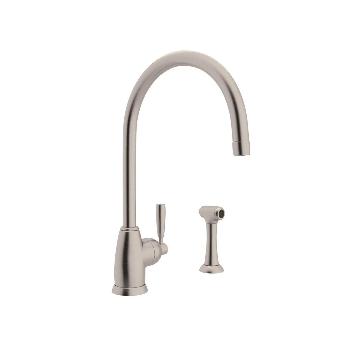 Perrin & Rowe Holborn Kitchen Faucet With Side Spray U.4846 - Satin Nickel