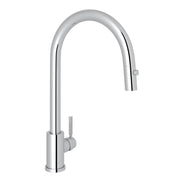 Perrin & Rowe Holborn Pull-Down Kitchen Faucet With C-Spout U.4044 - Polished Chrome