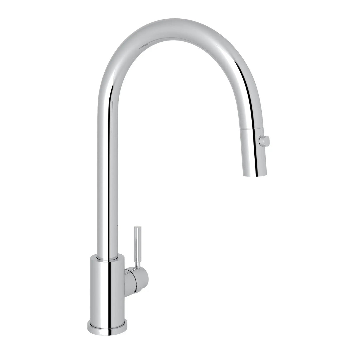Perrin & Rowe Holborn Pull-Down Kitchen Faucet With C-Spout U.4044 - Polished Chrome