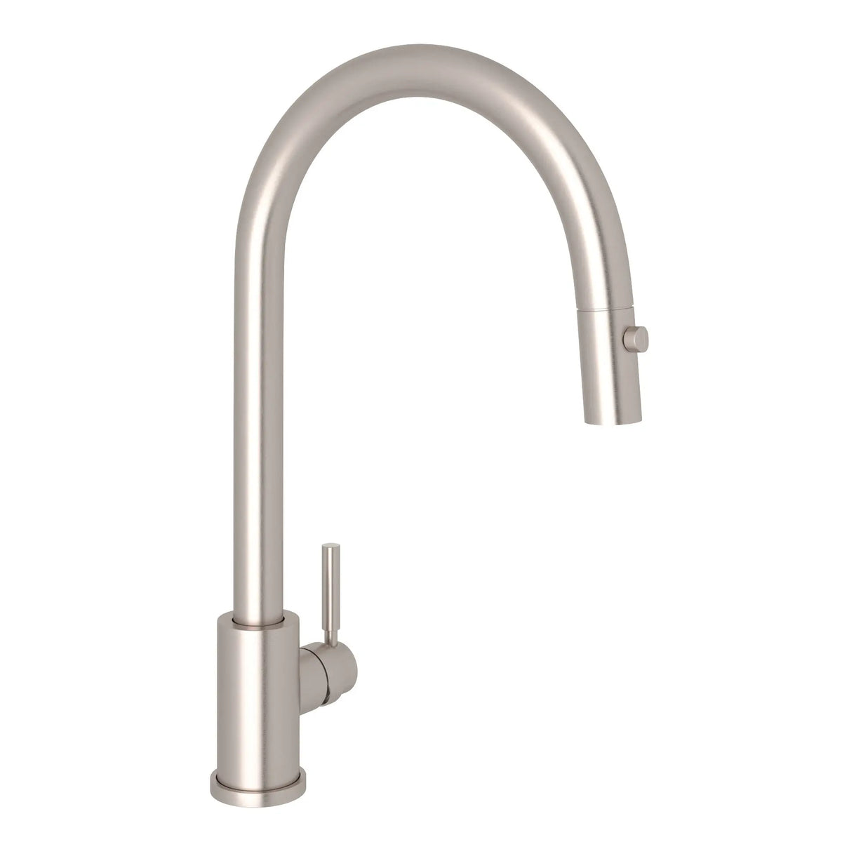 Perrin & Rowe Holborn Pull-Down Kitchen Faucet With C-Spout U.4044 - Satin Nickel