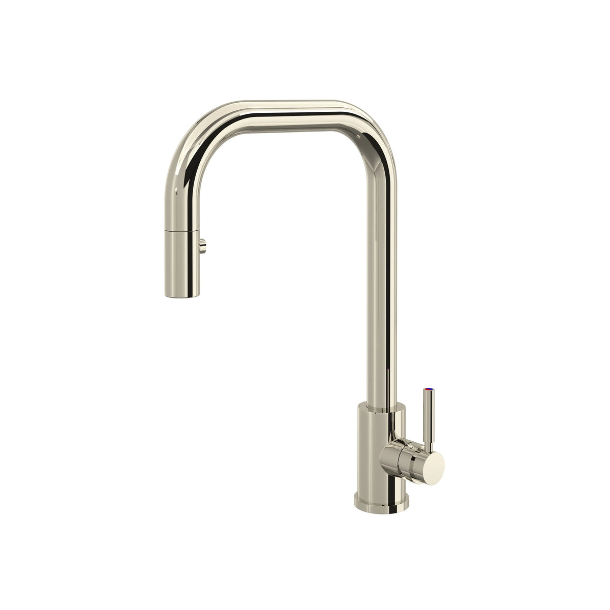 Perrin & Rowe Holborn Pull-Down Kitchen Faucet With U-Spout U.4046 - Polished Nickel