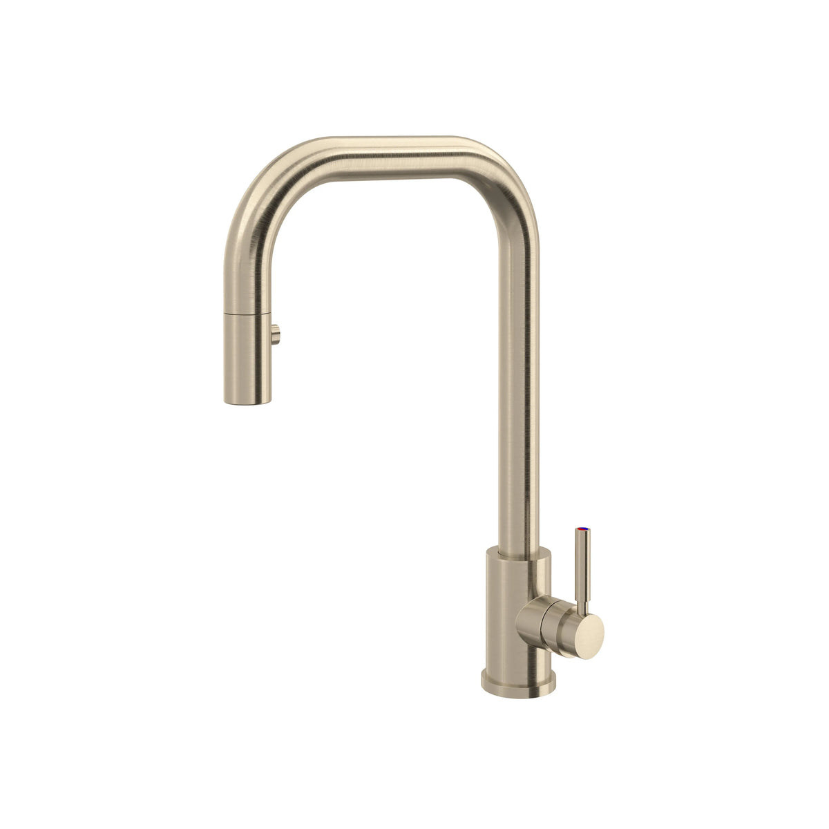 Perrin & Rowe Holborn Pull-Down Kitchen Faucet With U-Spout U.4046 - Satin Nickel