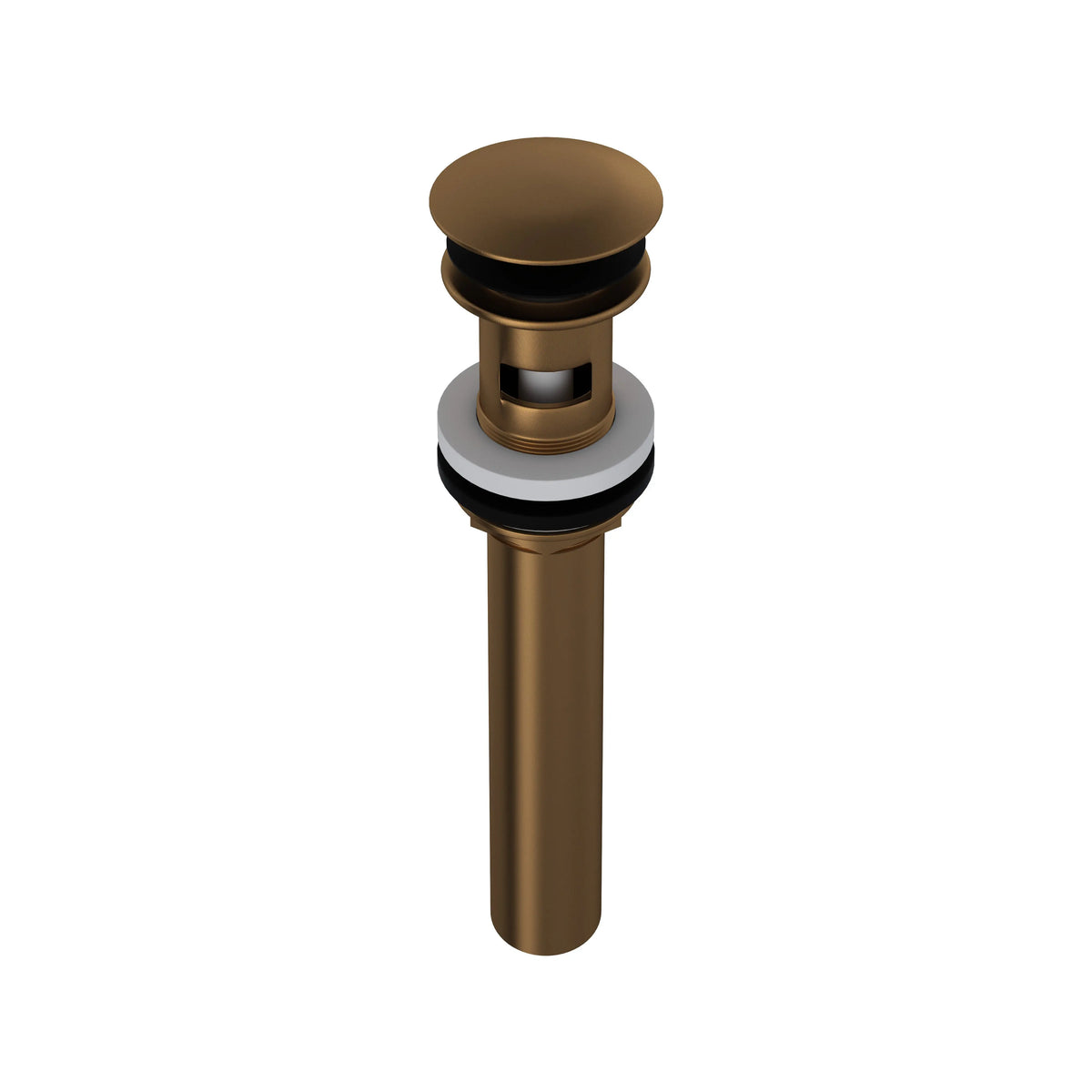 Perrin & Rowe Lavatory Push Drain With Overflow 5447 - English Bronze