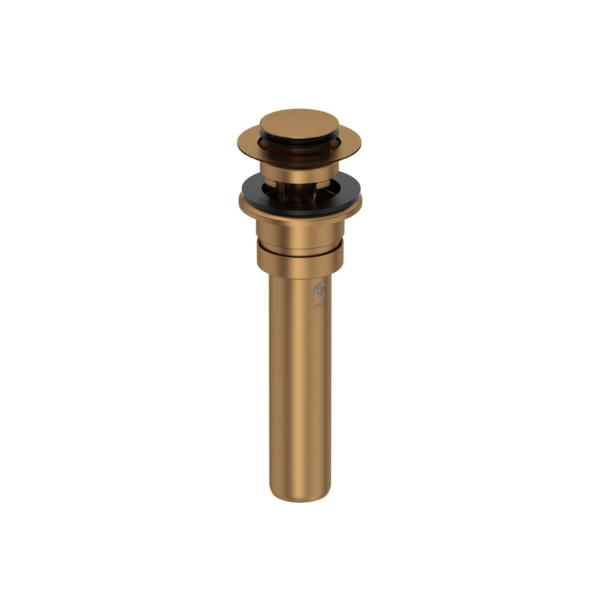 Perrin & Rowe Lavatory Push Drain With Overflow U.0127DOF - English Bronze