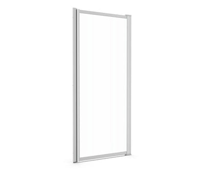 Pivolok 21-22 ¾ x 64 ½ in. Pivot Shower Door for Alcove Installation with Clear glass in Chrome