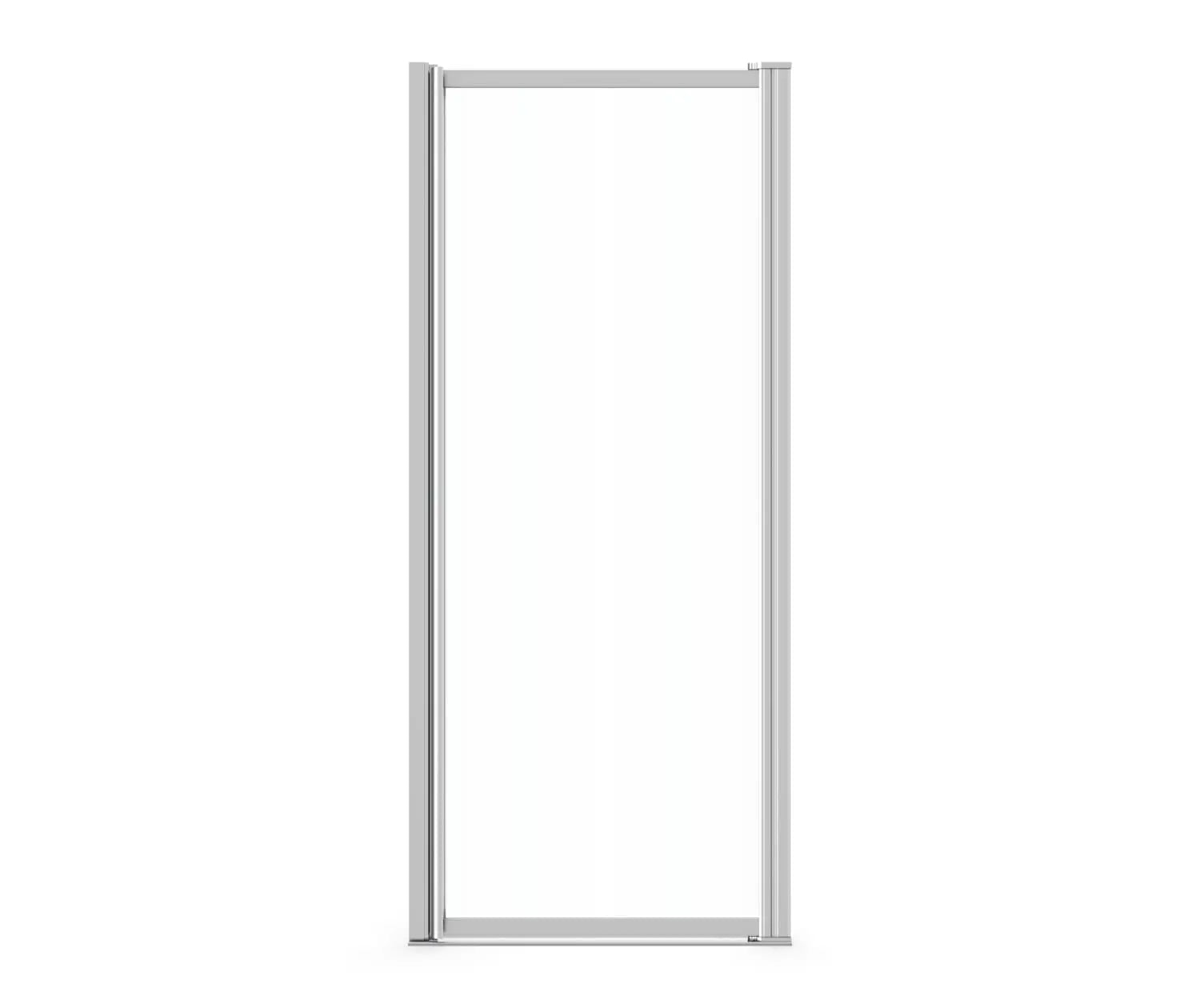 Pivolok 21-22 ¾ x 64 ½ in. Pivot Shower Door for Alcove Installation with Clear glass in Chrome - Plumbing Market