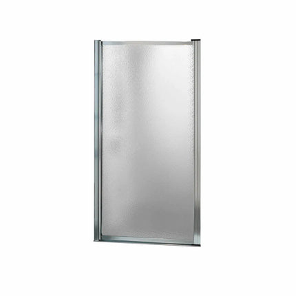 Pivolok 21-22 ¾ x 64 ½ in. Pivot Shower Door for Alcove Installation with Raindrop glass in Chrome - Plumbing Market