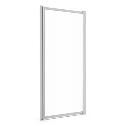 Pivolok 29-30 ¾ x 64 ½ in. Pivot Shower Door for Alcove Installation with Clear glass in Chrome - Plumbing Market