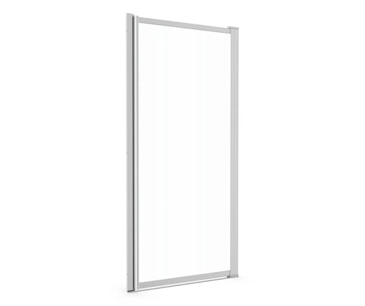 Pivolok 29-30 ¾ x 64 ½ in. Pivot Shower Door for Alcove Installation with Clear glass in Chrome - Plumbing Market