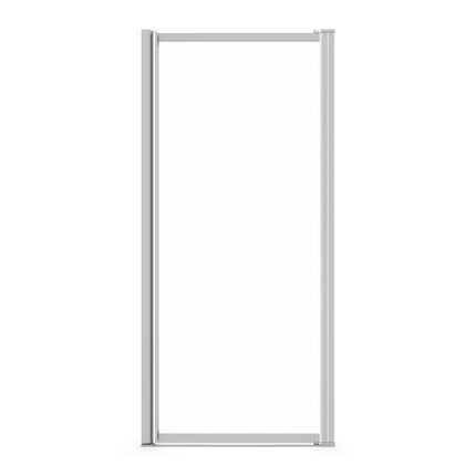 Pivolok 29-30 ¾ x 64 ½ in. Pivot Shower Door for Alcove Installation with Clear glass in Chrome - Plumbing Market