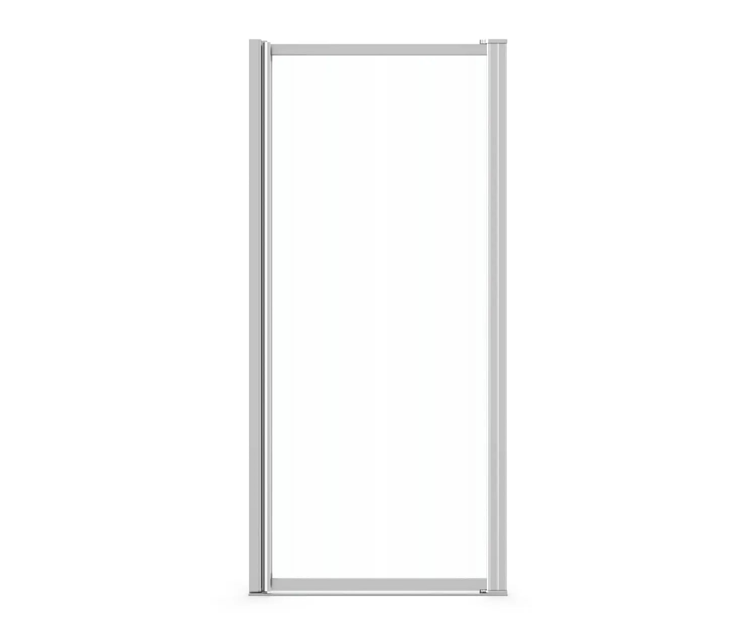 Pivolok 29-30 ¾ x 64 ½ in. Pivot Shower Door for Alcove Installation with Clear glass in Chrome - Plumbing Market