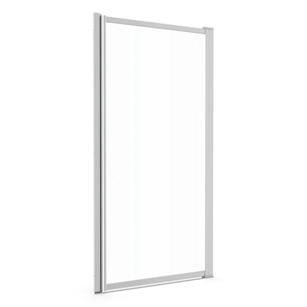 Pivolok 31-32 ¾ x 64 ½ in. Pivot Shower Door for Alcove Installation with Clear glass in Chrome - Plumbing Market