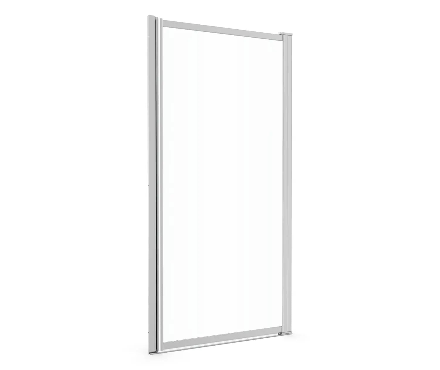 Pivolok 31-32 ¾ x 64 ½ in. Pivot Shower Door for Alcove Installation with Clear glass in Chrome - Plumbing Market