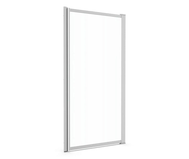 Pivolok 31-32 ¾ x 64 ½ in. Pivot Shower Door for Alcove Installation with Clear glass in Chrome - Plumbing Market