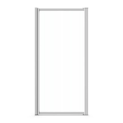 Pivolok 31-32 ¾ x 64 ½ in. Pivot Shower Door for Alcove Installation with Clear glass in Chrome - Plumbing Market
