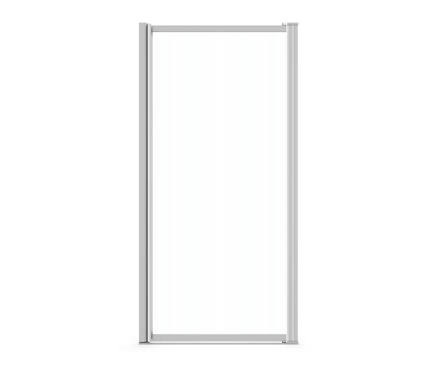 Pivolok 31-32 ¾ x 64 ½ in. Pivot Shower Door for Alcove Installation with Clear glass in Chrome - Plumbing Market