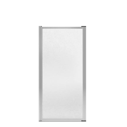 Polar Pivot 27-28 ¾ in. x 64 ½ in. Pivot Shower Door for Alcove Installation with Raindrop glass in Chrome - Plumbing Market