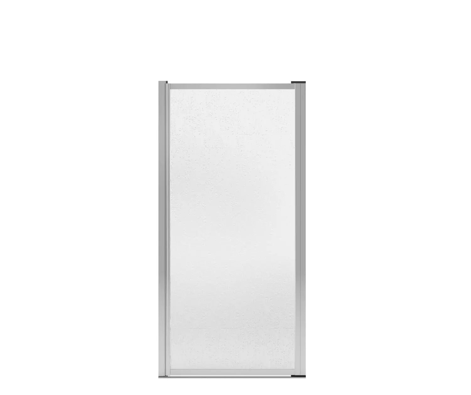 Polar Pivot 29-30 ¾ in. x 64 ½ in. Pivot Shower Door for Alcove Installation with Raindrop glass in Chrome - Plumbing Market